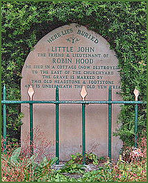 Little John's Grave, Hathersage