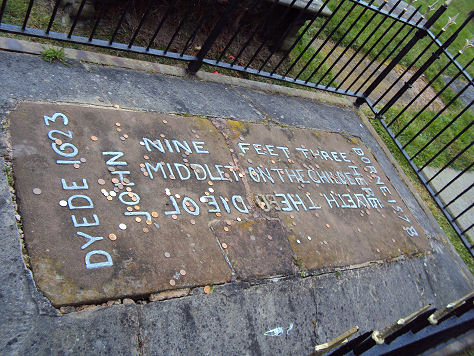 John Middleton's grave, Hale